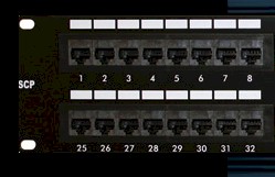 Data Patch Panel for use in data cabinets